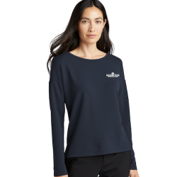 Mercer+Mettle® Women's Stretch Drop Shoulder Pullover (Navy)